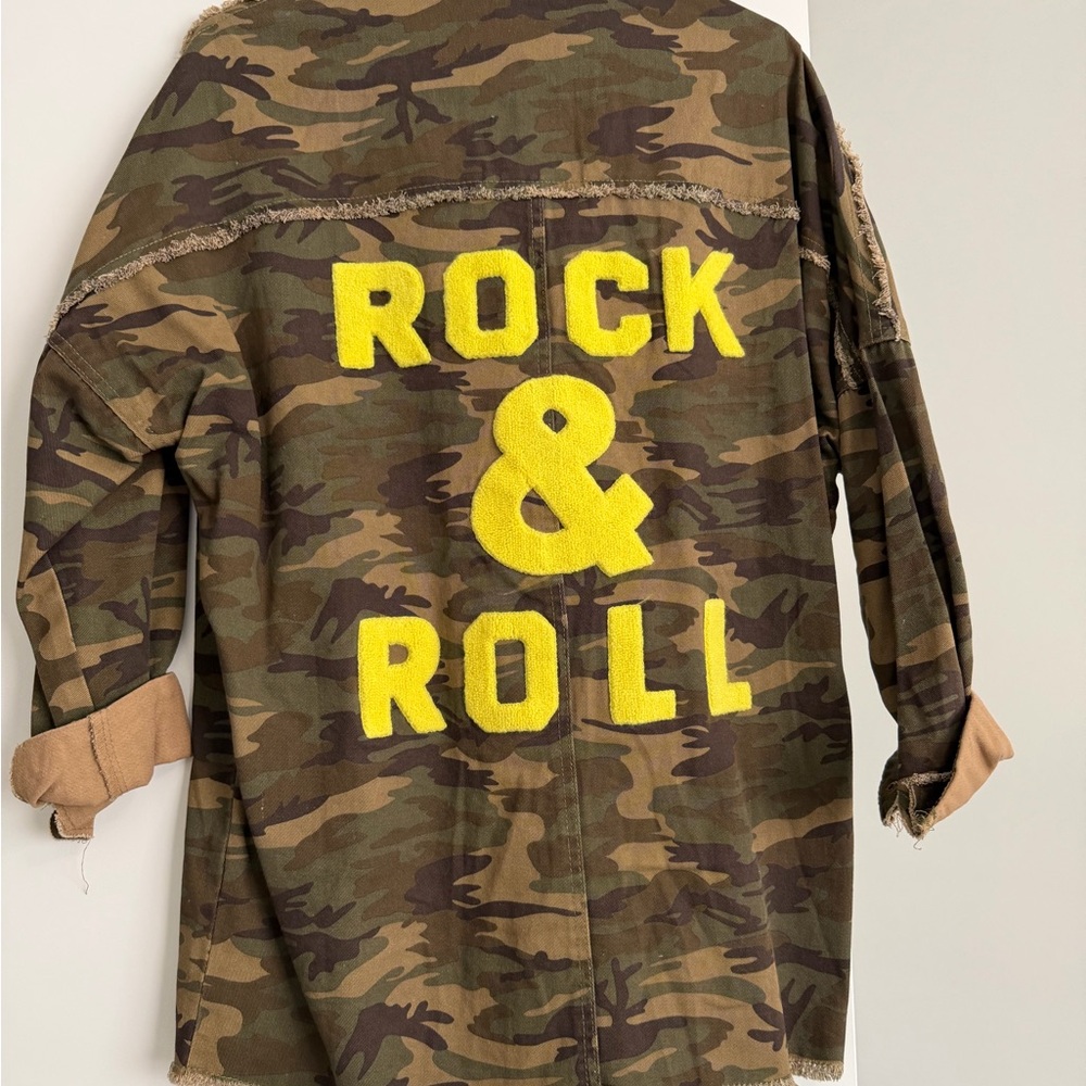 Camouflage Rock & Roll Jean Jacket